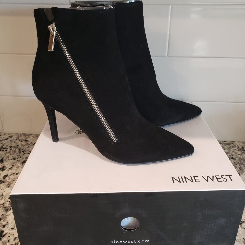 Nine West Black Stiletto Ankle Boots
